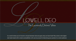 Desktop Screenshot of lowelldeo.com